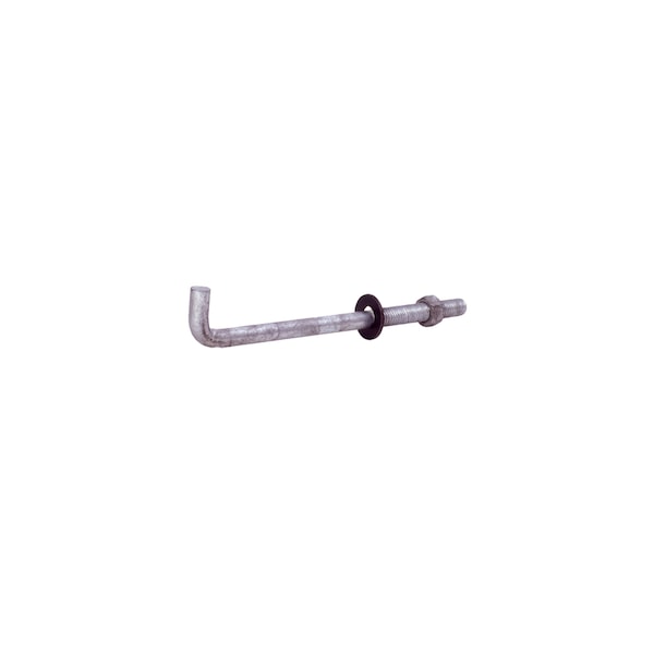 Grip-Rite L-Hook, Bend Bolt Anchor, 6" L, Steel Hot Galvanized, 50 PK 126GAB50 - main